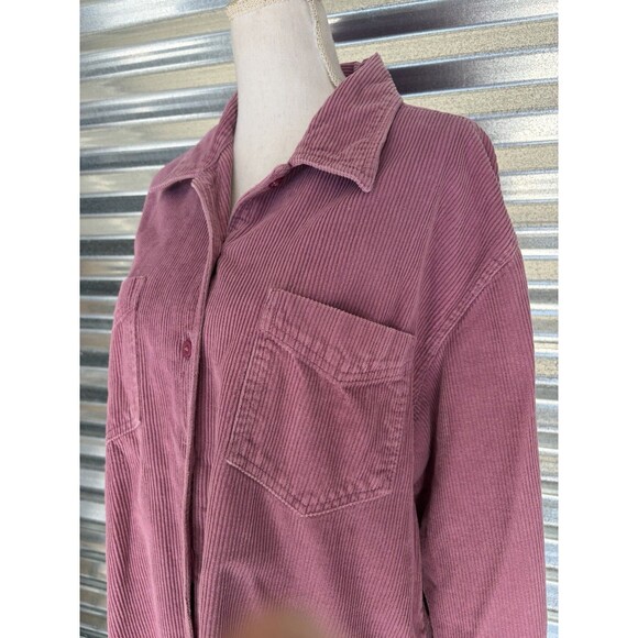 Vintage Corduroy Mauve Shacket Shirt Jacket - Picture 2 of 10